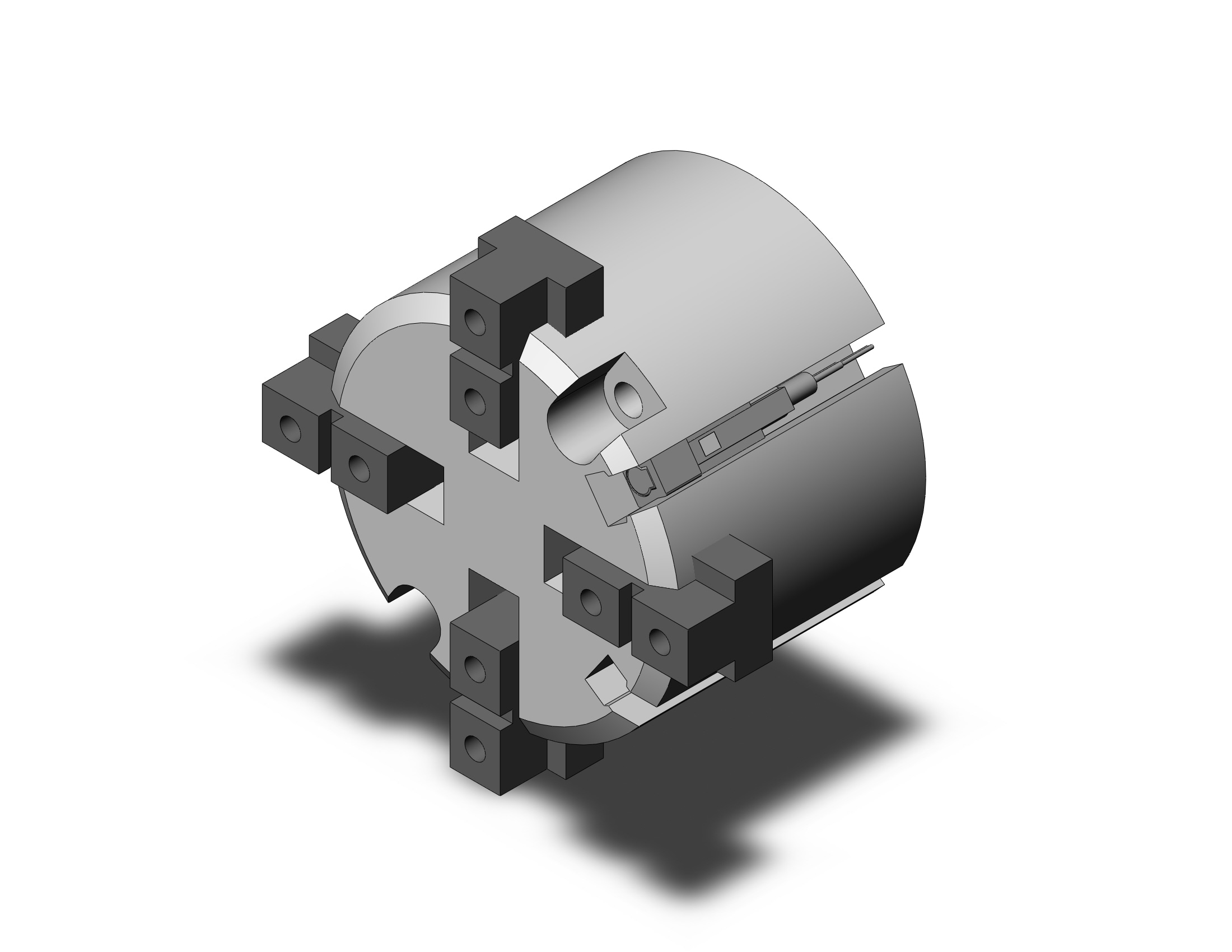 SMC MHS4-32D-M9BWL 32mm mhs3 dbl act, auto-sw, MHS3 GRIPPER, 3-FINGER