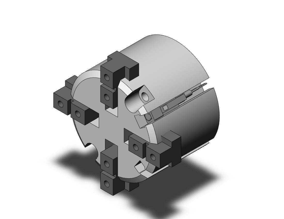 SMC MHS4-32D-M9PWL cylinder, MHS3 GRIPPER, 3-FINGER