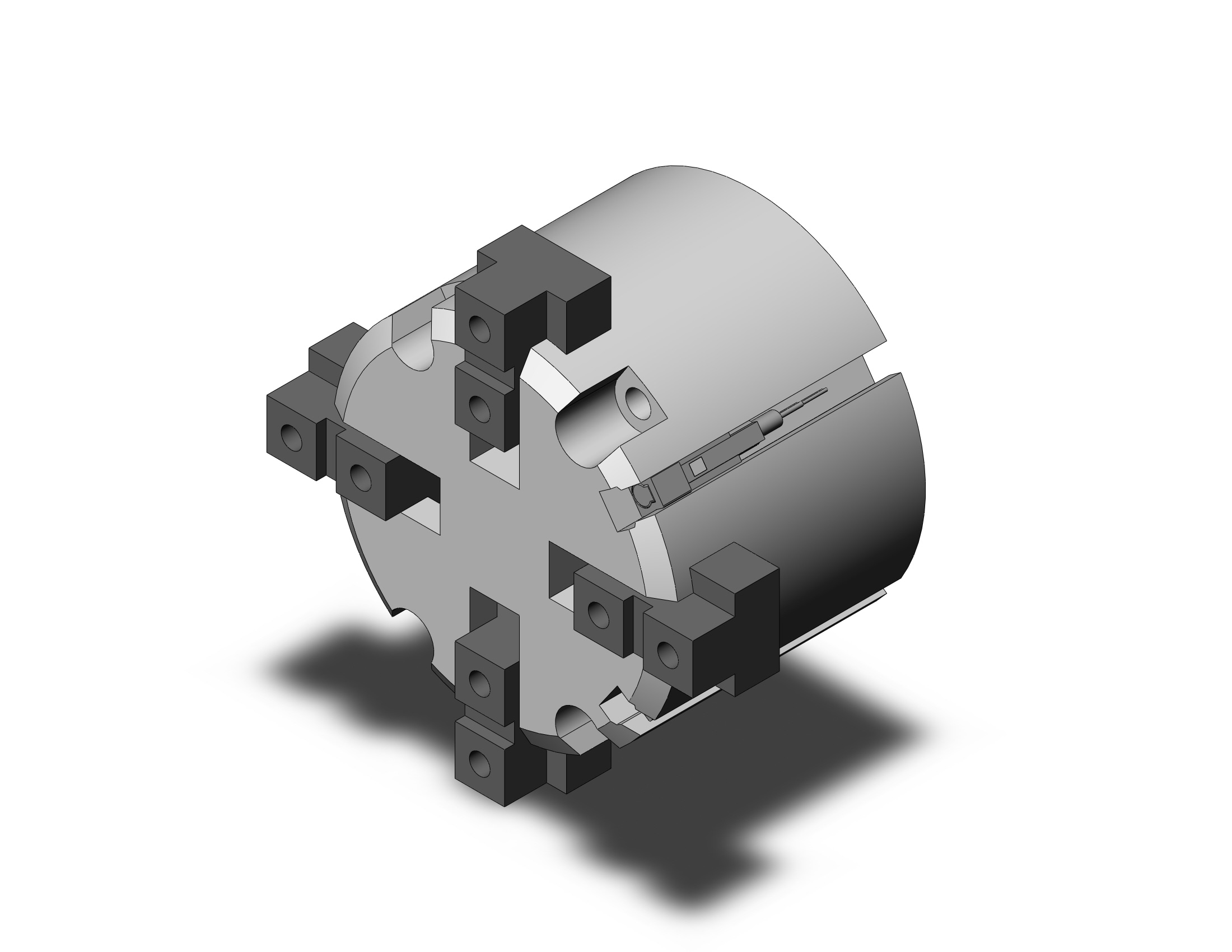 SMC MHS4-50D-M9BL cylinder, MHS3 GRIPPER, 3-FINGER