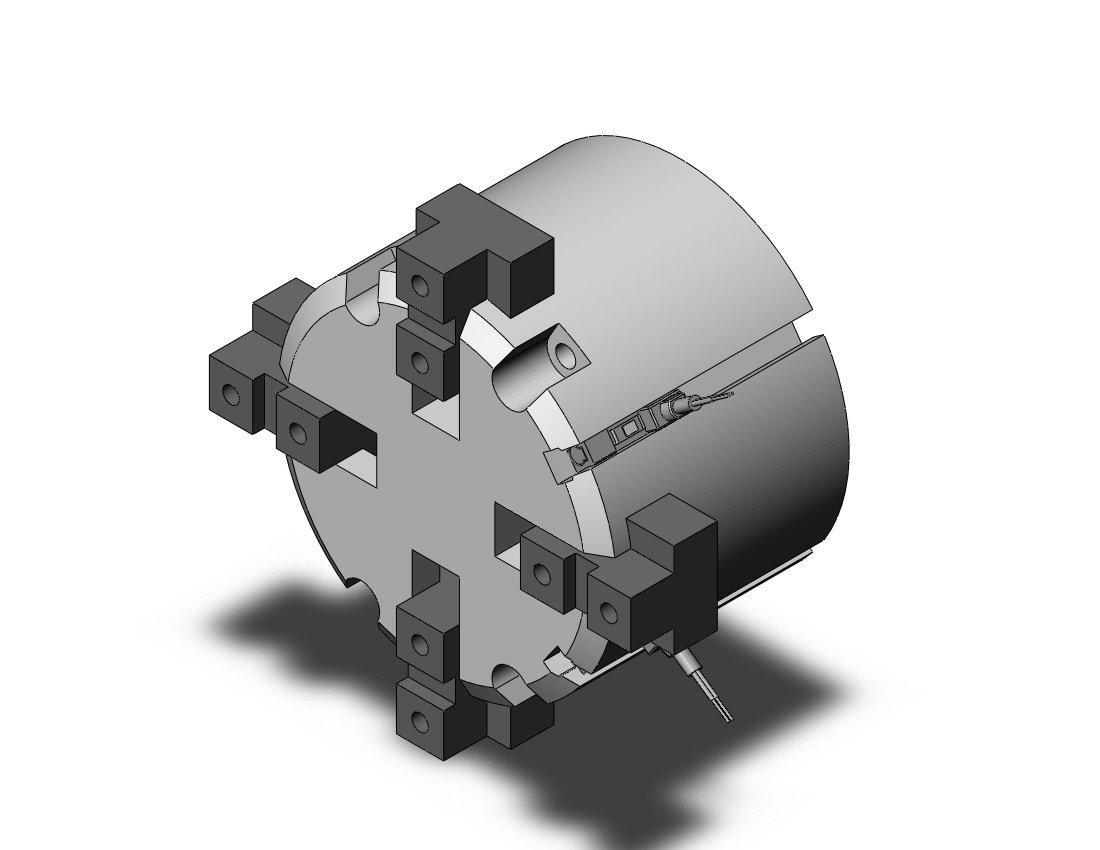 SMC MHS4-63D-M9BAVL cylinder, MHS3 GRIPPER, 3-FINGER