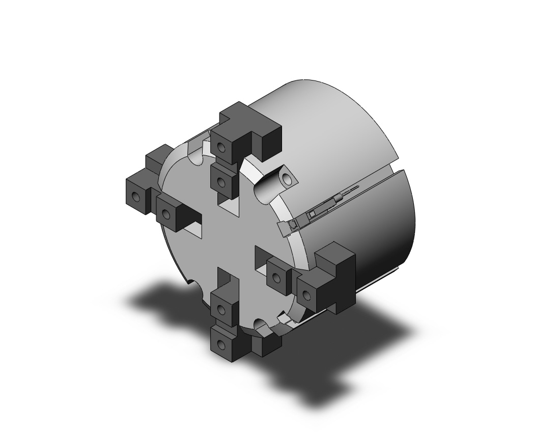 SMC MHS4-63D-M9BW 63mm mhs3 dbl act, auto-sw, MHS3 GRIPPER, 3-FINGER