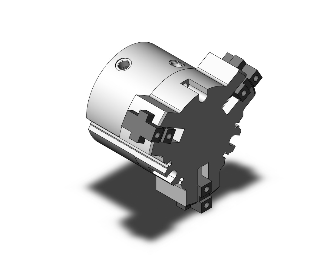 SMC MHSL3-100TND gripper, 3-finger, long stk, MHS3 GRIPPER, 3-FINGER