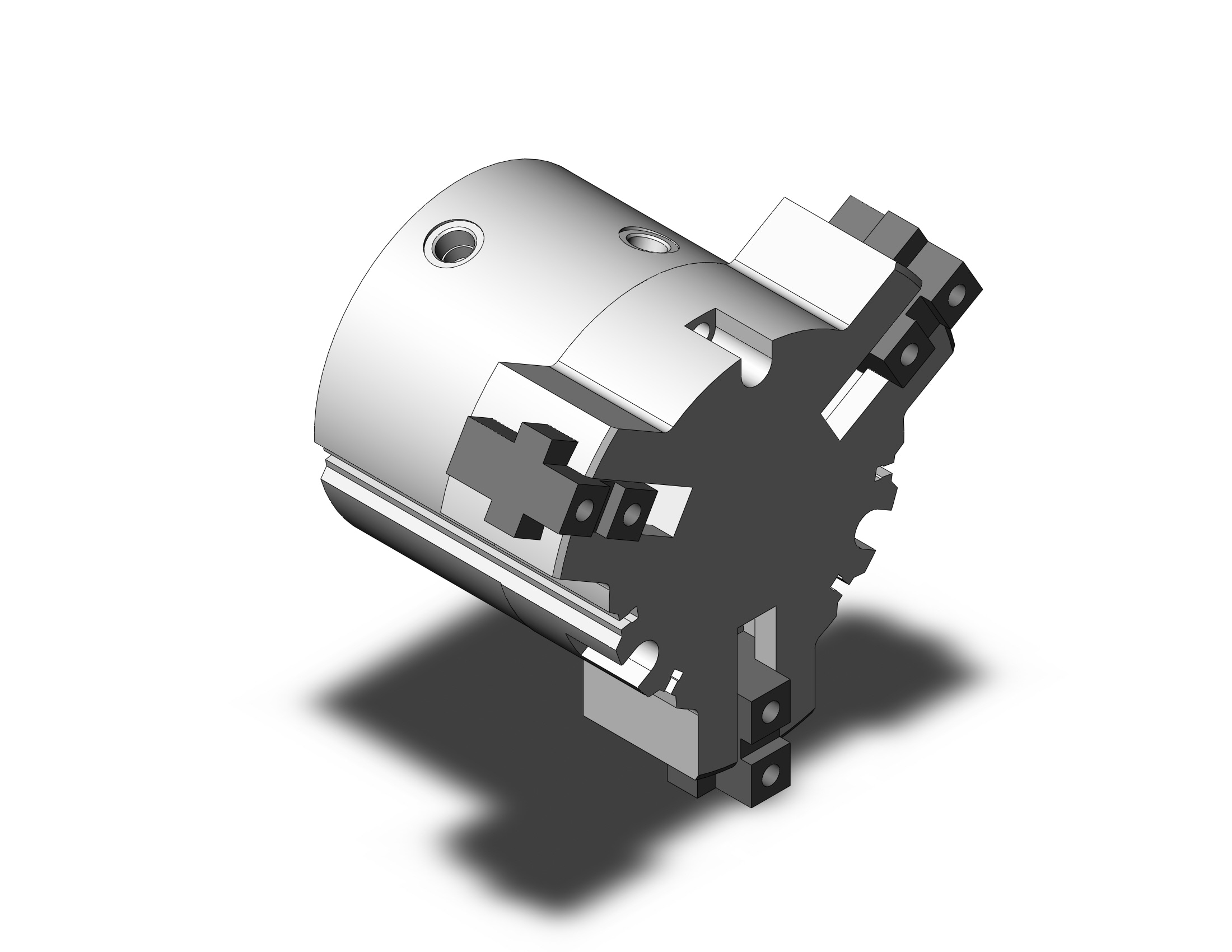 SMC MHSL3-125TFD gripper, 3-finger, long stk, MHS3 GRIPPER, 3-FINGER