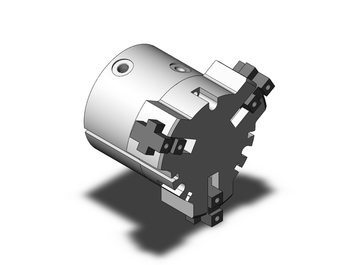 SMC MHSL3-80TFD gripper, 3-finger, long stk, MHS3 GRIPPER, 3-FINGER