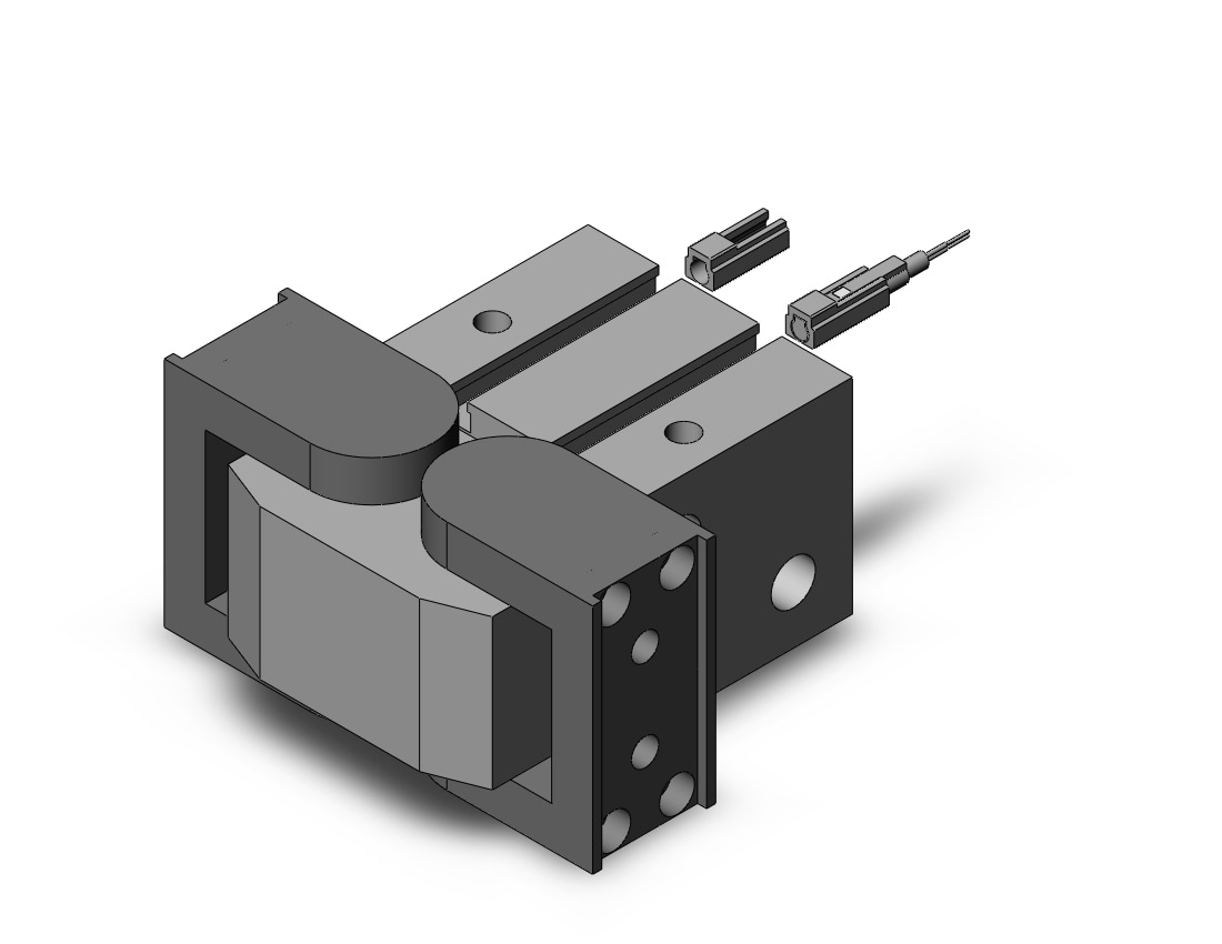 SMC MHW2-32D-M9BWZ 32mm mhw2 dbl act w/auto-sw, MHW2 GRIPPER, ANGULAR