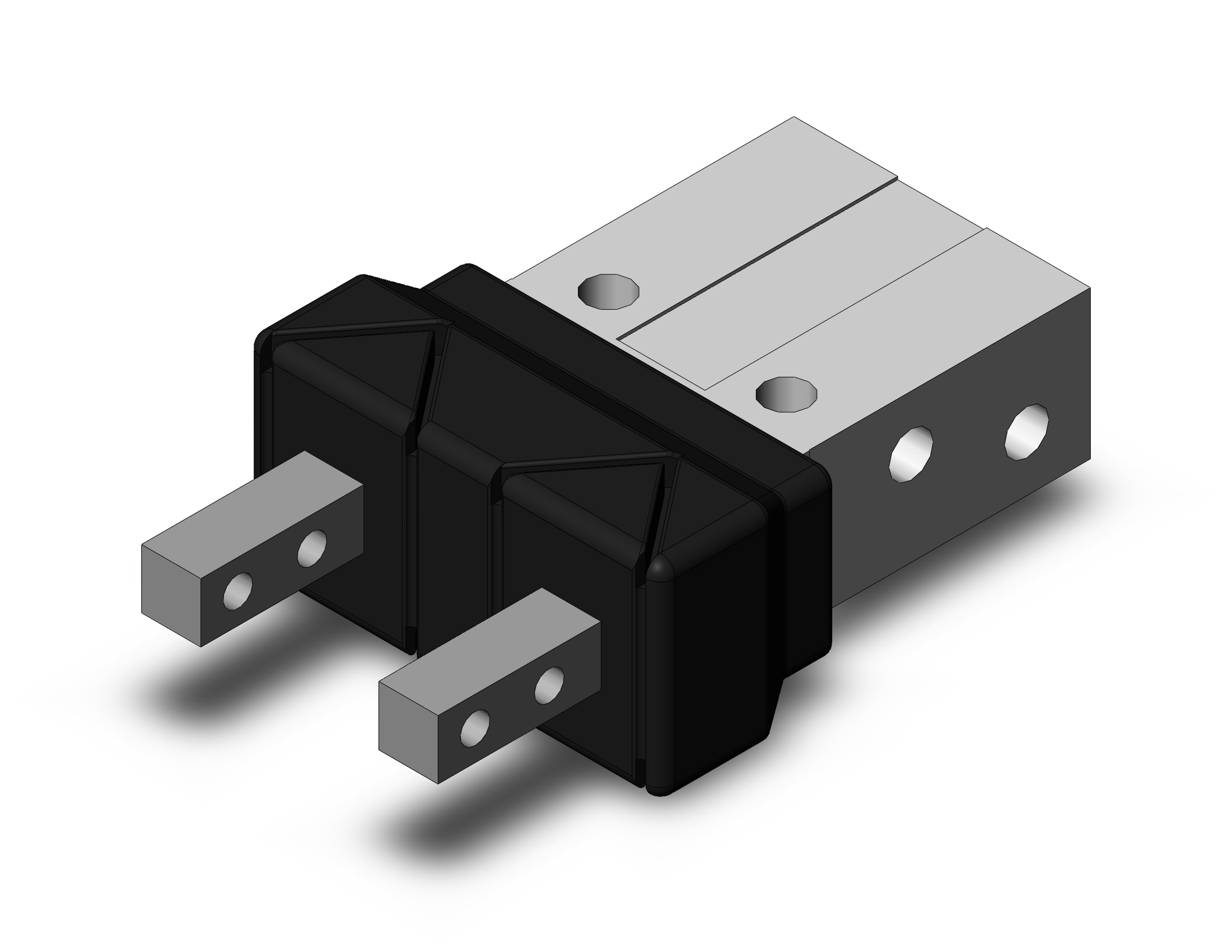 SMC MHZAJ2-6DF gripper, mhz, parallel style air gripper, GRIPPER