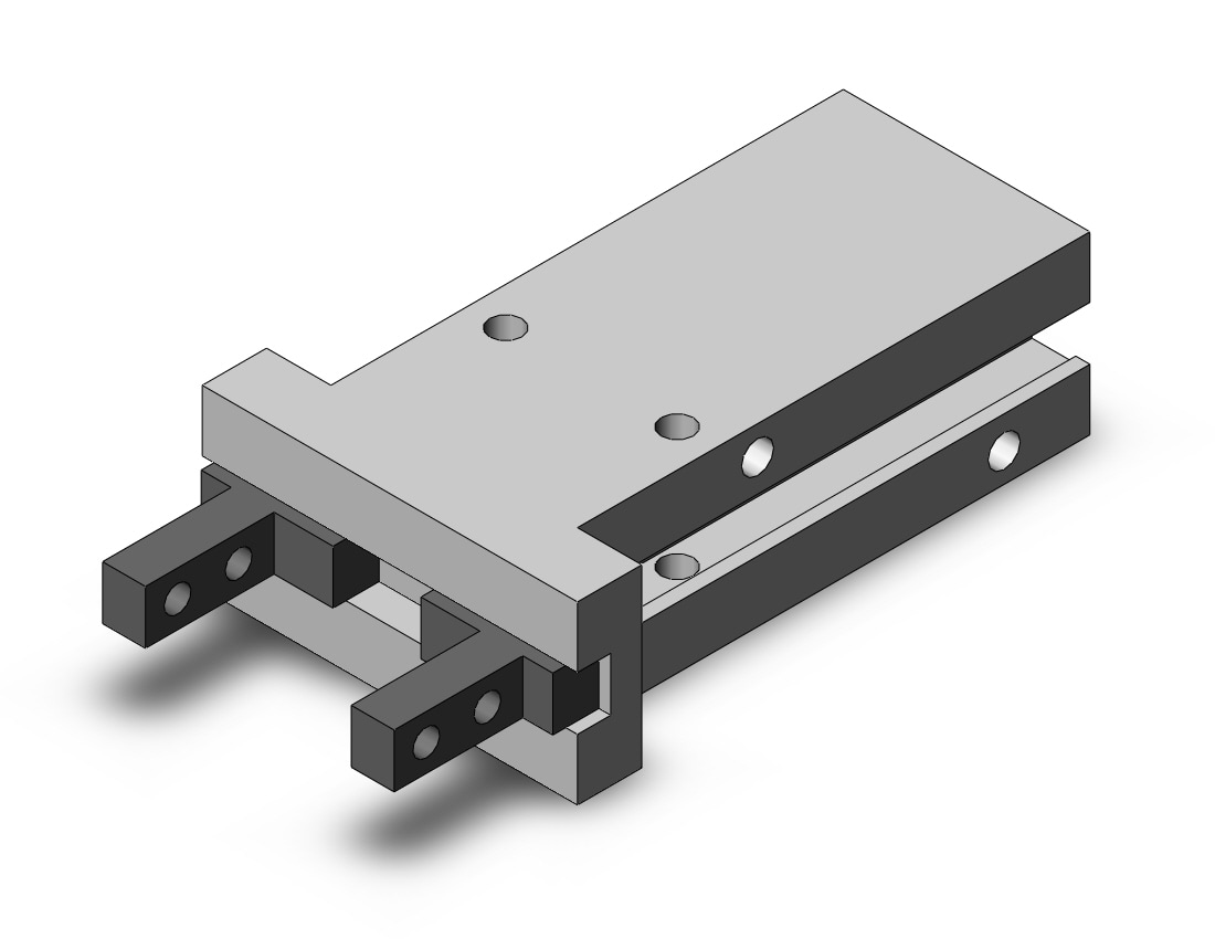 SMC MHZL2-10D-X7 gripper, mhz, parallel style air gripper, GRIPPER