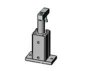 SMC MKG16-20RNZ-A90L cylinder, rotary clamp, CLAMP CYLINDER