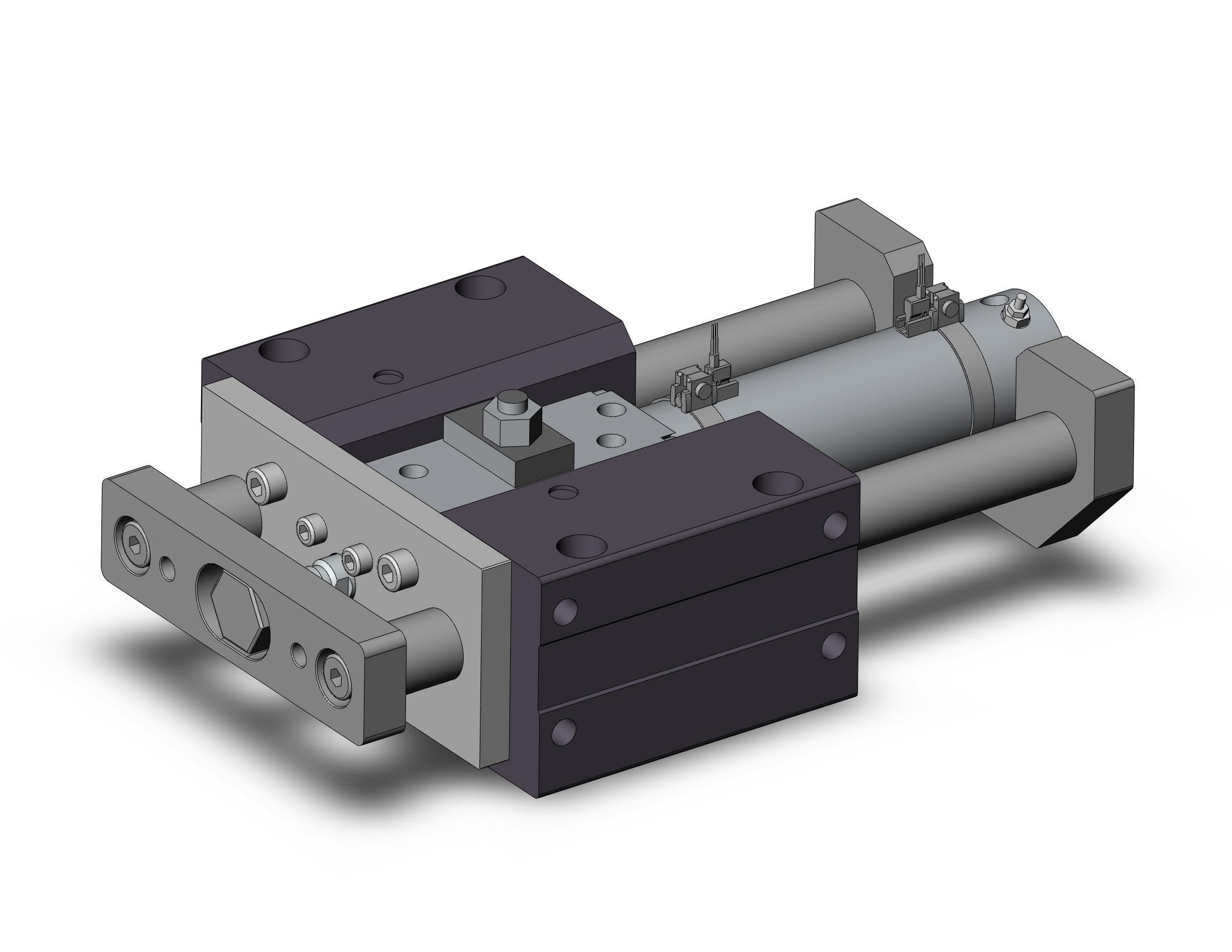 SMC MLGCLB40-100-R-E-M9PV mlgc, guide cylinder/fine lock, GUIDED CYLINDER W/LOCK