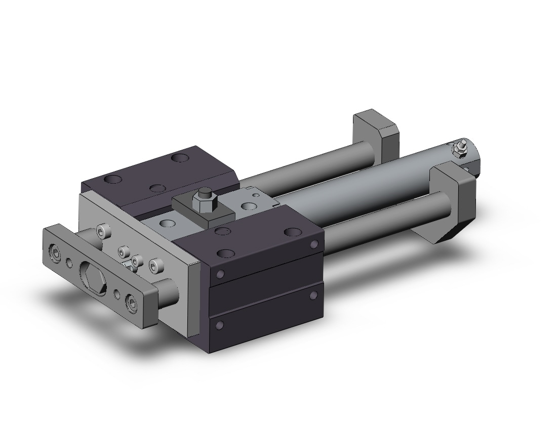 SMC MLGCMB20-100-R-D base cylinder, MLGC FINE LOCK CYL W/GUIDE