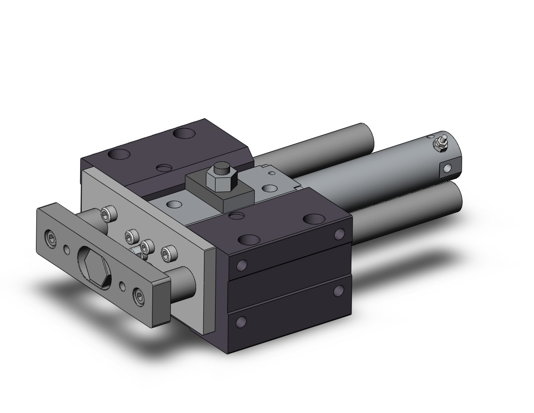 SMC MLGCMB25-75-E cylinder, MLGC FINE LOCK CYL W/GUIDE