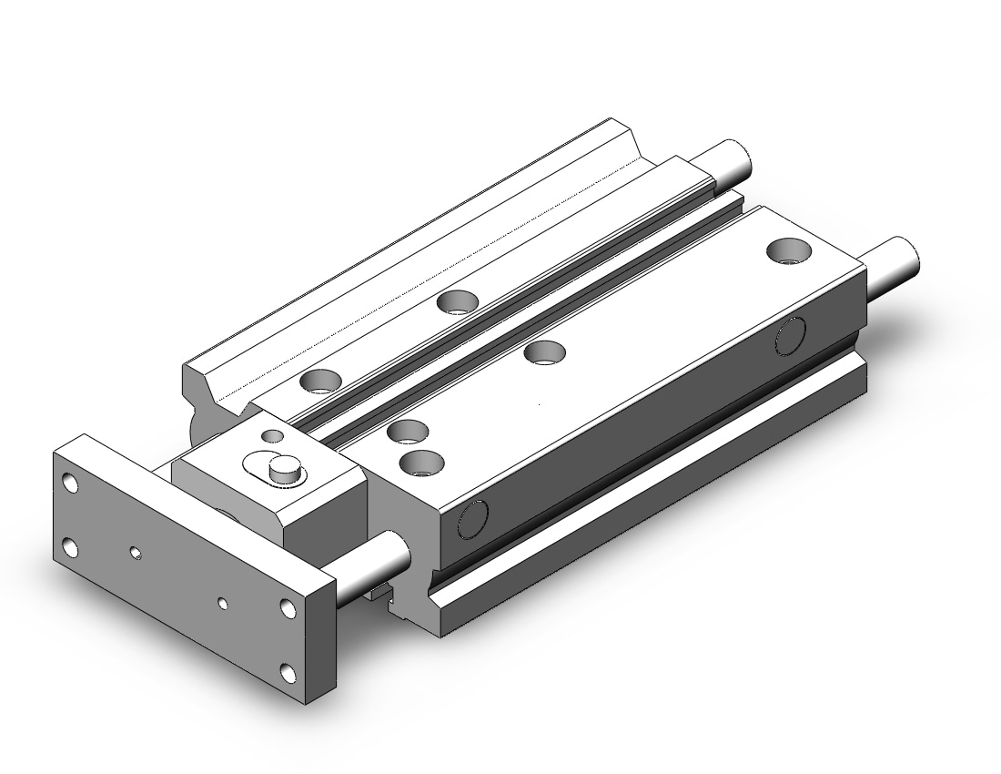 SMC MLGPM20TN-100Z-B mlgp cylinder, GUIDED CYLINDER W/LOCK