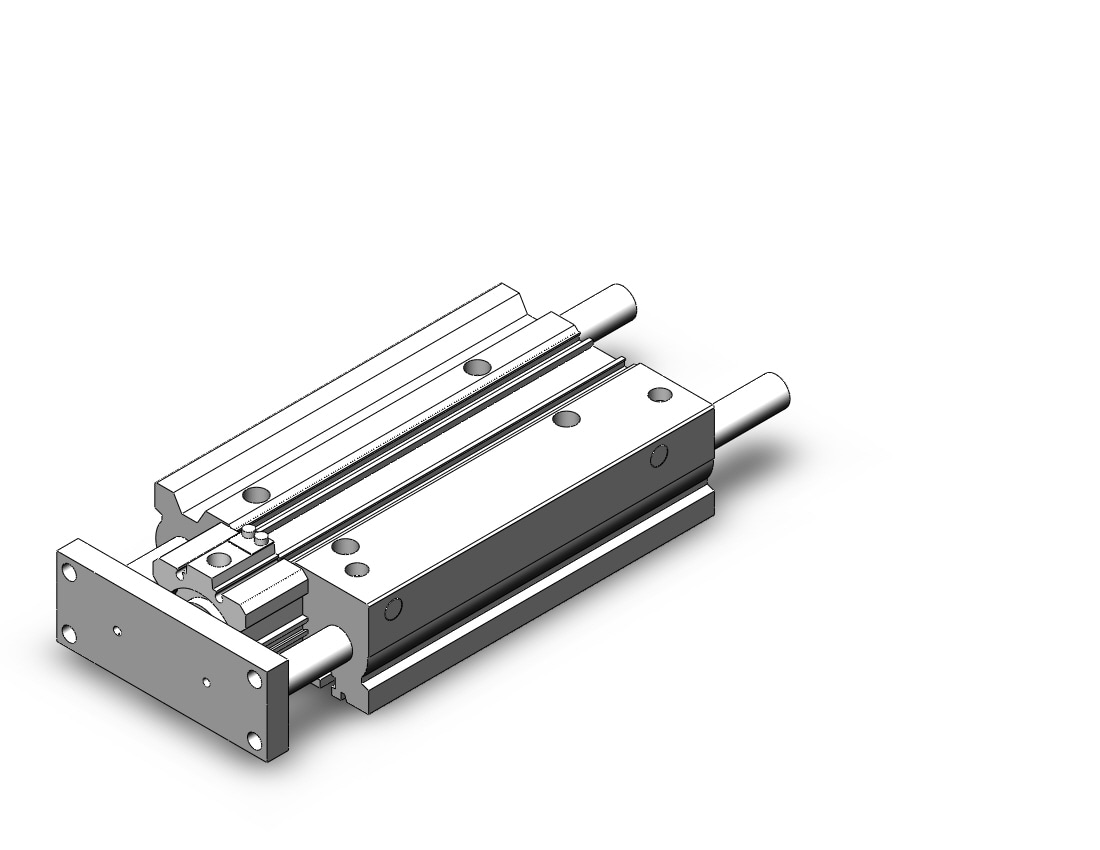 SMC MLGPM40-150Z-F cylinder, mlgp, compact guide with lock, GUIDE CYLINDER WITH FINE LOCK