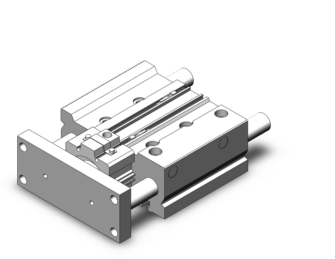 SMC MLGPM50TN-75Z-B-M9PZ cylinder, mlgp, compact guide with lock, GUIDE CYLINDER WITH FINE LOCK