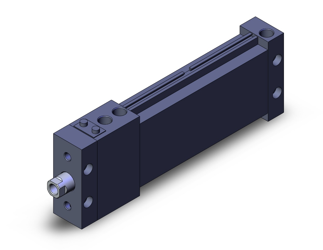 SMC MLUB32-100D-B cyl, plate, with lock, MLU PLATE CYLINDER