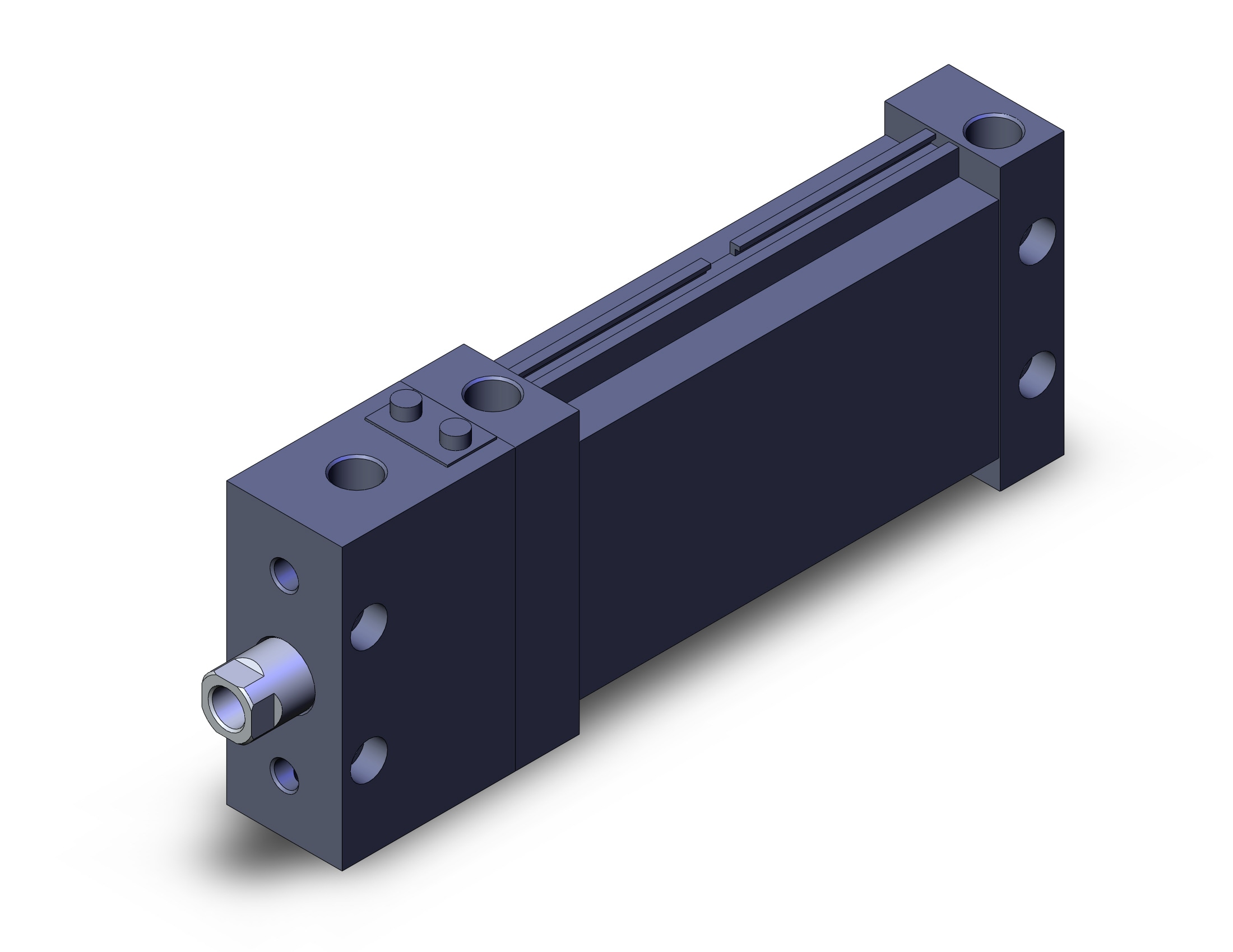 SMC MLUB32TN-75D-F cyl, plate, with lock, MLU PLATE CYLINDER