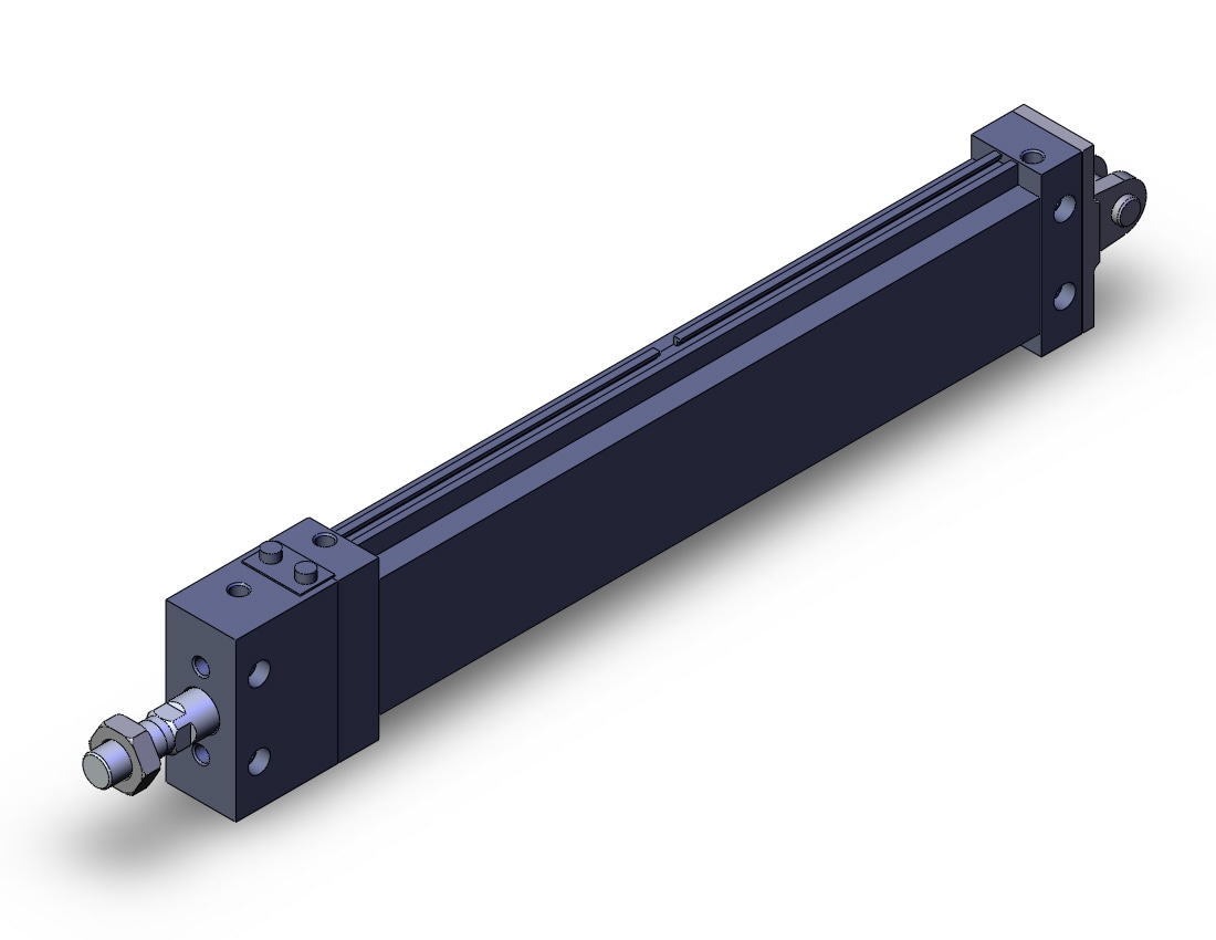 SMC MLUD25-200DM-F cyl, plate, with lock, MLU PLATE CYLINDER