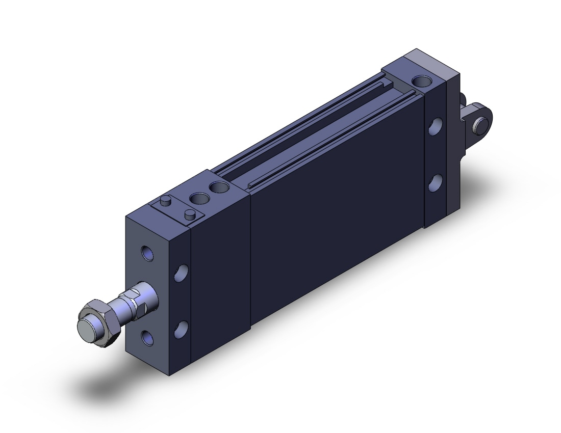 SMC MLUD40TN-100DM-B cyl, plate, with lock, MLU PLATE CYLINDER