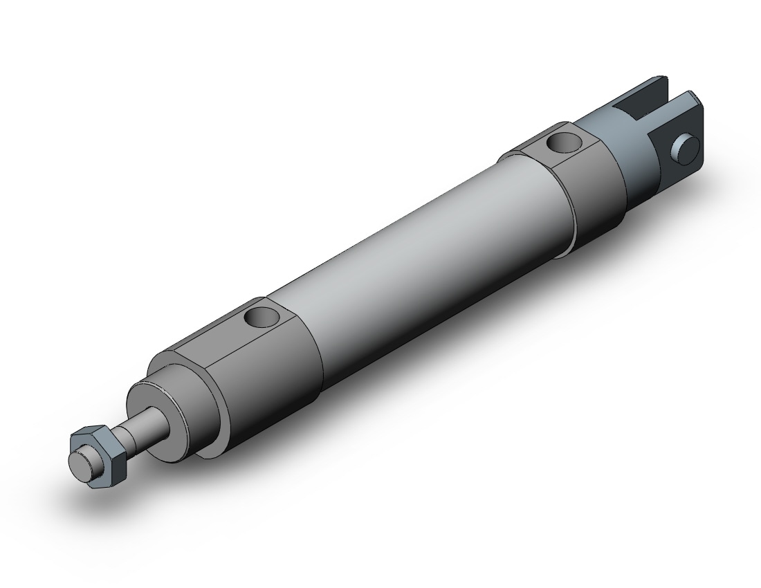 SMC MQMLD25TN-60D cyl, metal seal, low friction, MQM/MQP/MQQ LOW FRICTION CYL