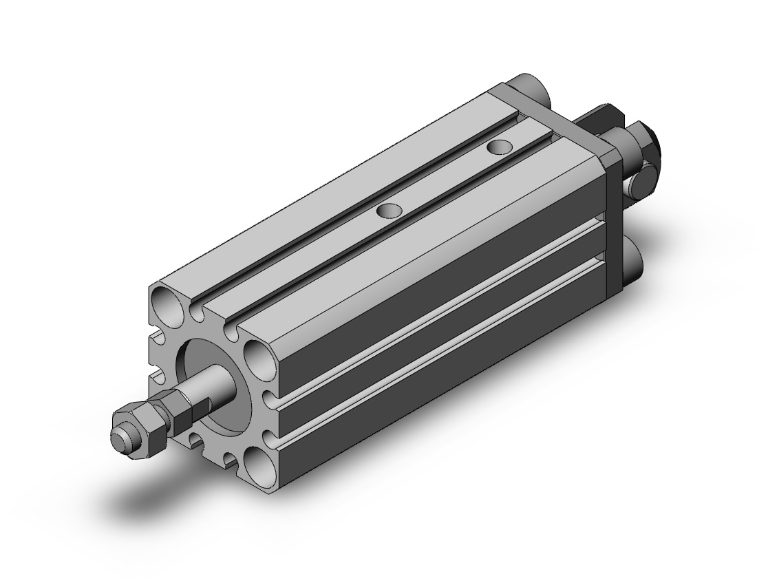 SMC MQQLD16-20DM cyl, metal seal, low friction, LOW FRICTION CYLINDER