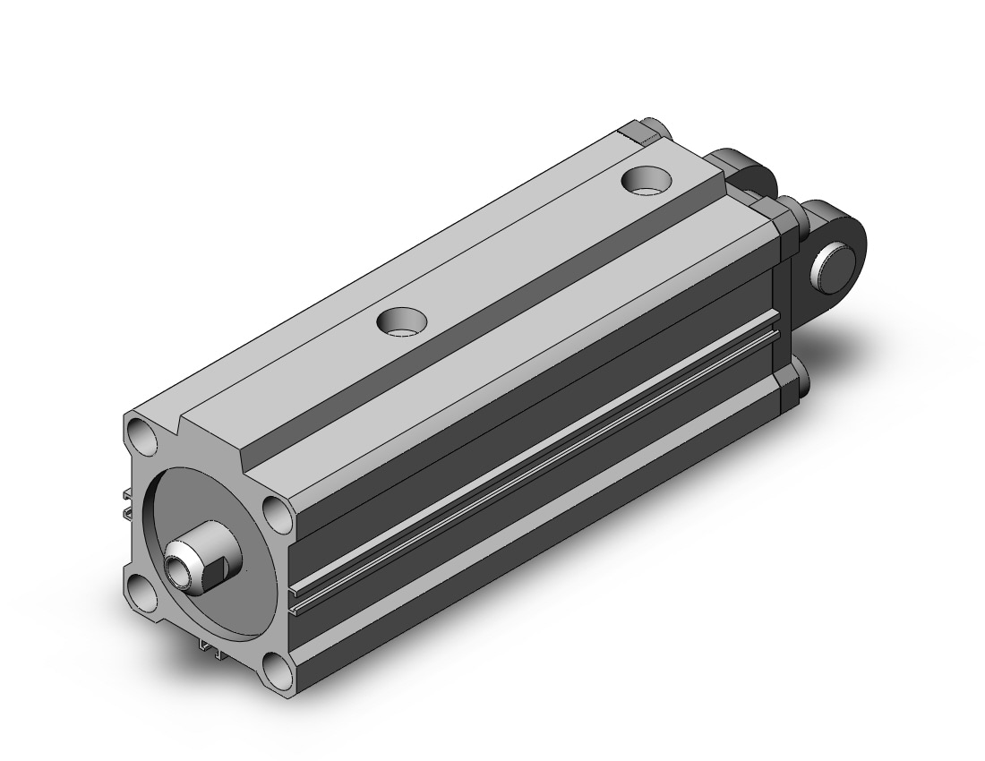 SMC MQQLD40-75D cyl, metal seal, low friction, LOW FRICTION CYLINDER