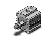 SMC MQQTB40TN-10DM cyl, metal seal, low friction, LOW FRICTION CYLINDER