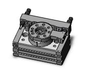 SMC MSQA10L4-M9BL cyl, rotary table, ext.shocks, MSQ ROTARY ACTUATOR W/TABLE