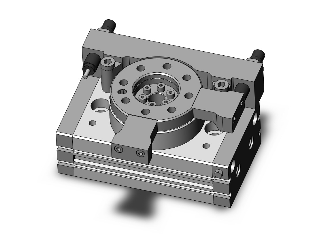 SMC MSQA30H3-XN cyl, rotary table, ext.shocks, MSQ ROTARY ACTUATOR W/TABLE