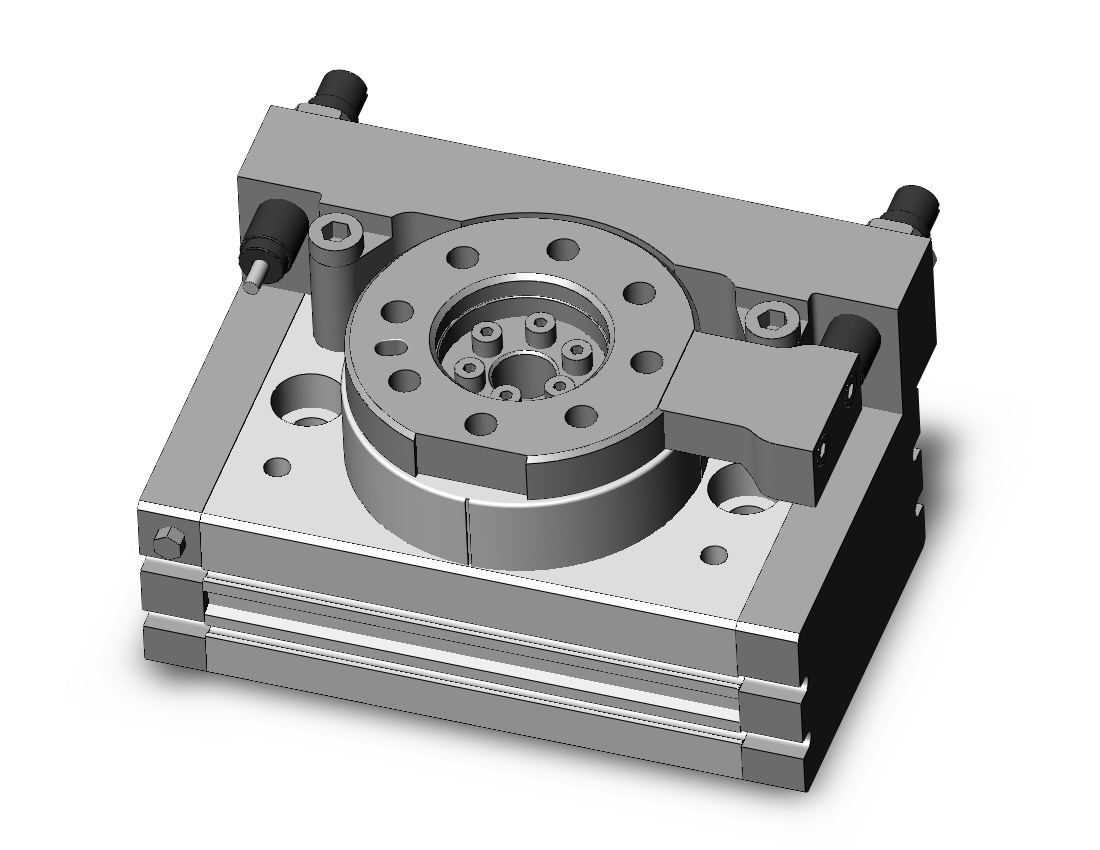 SMC MSQA30L4 cyl, rotary table, ext.shocks, MSQ ROTARY ACTUATOR W/TABLE