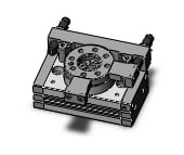 SMC MSQA50H3-M9BVL cyl, rotary table, ext.shocks, MSQ ROTARY ACTUATOR W/TABLE