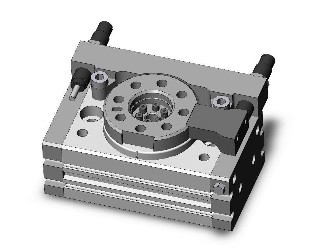 SMC MSQB10L2-M9BW 10mm msq dbl-act auto-sw, MSQ ROTARY ACTUATOR W/TABLE