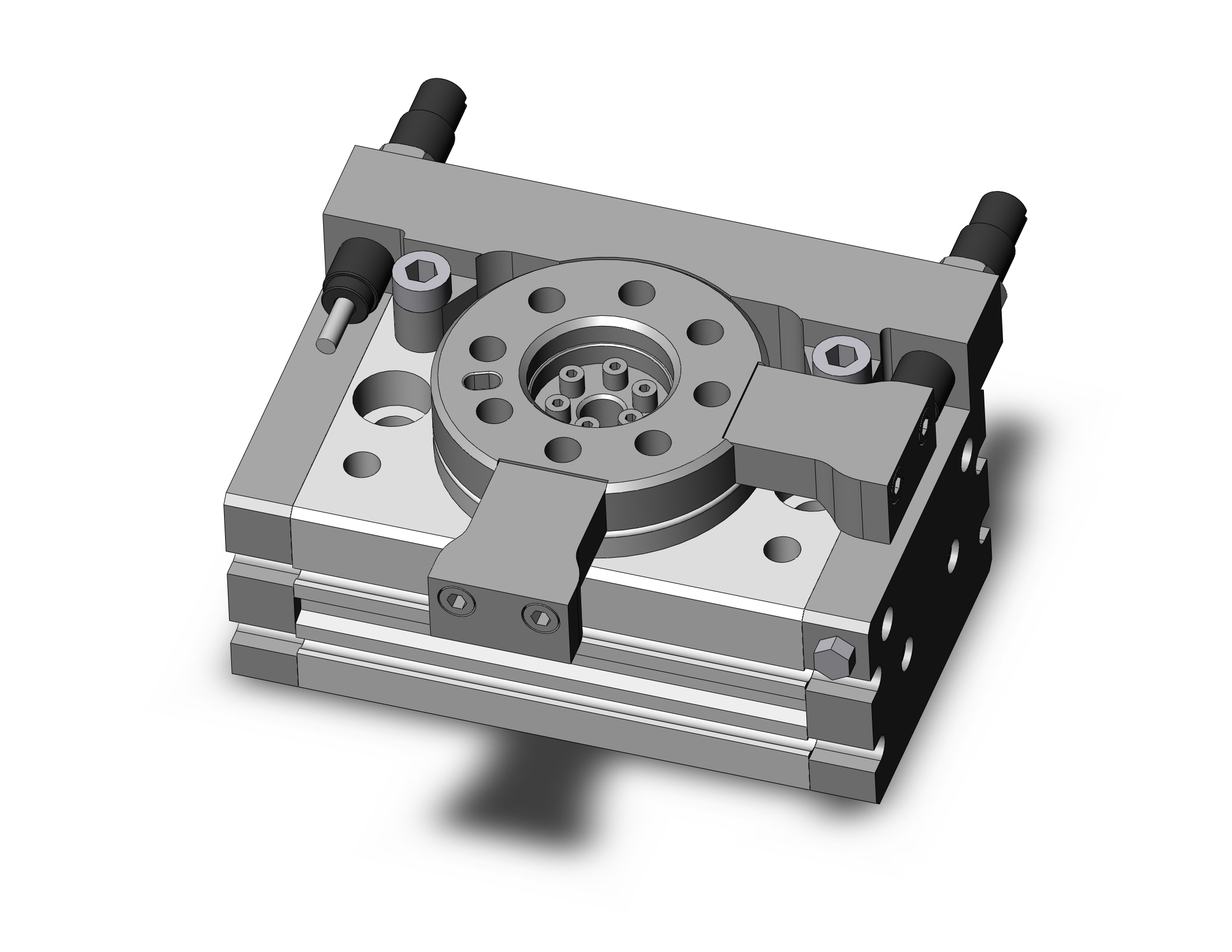 SMC MSQB10L3-M9BSAPC cyl, rotary table, ext shocks, MSQ ROTARY ACTUATOR W/TABLE