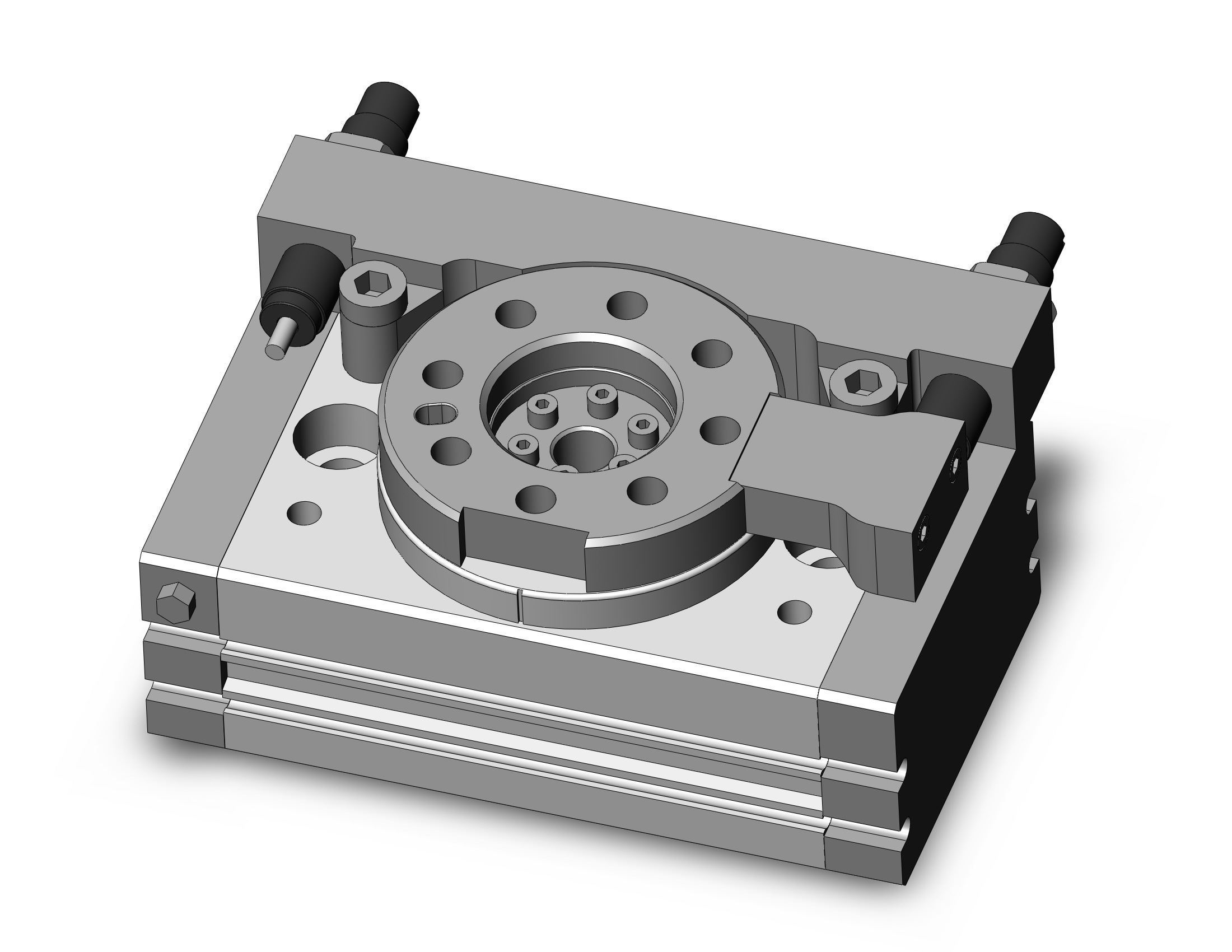 SMC MSQB20L4-M9BWVZ cyl, rotary table, ext.shocks, MSQ ROTARY ACTUATOR W/TABLE