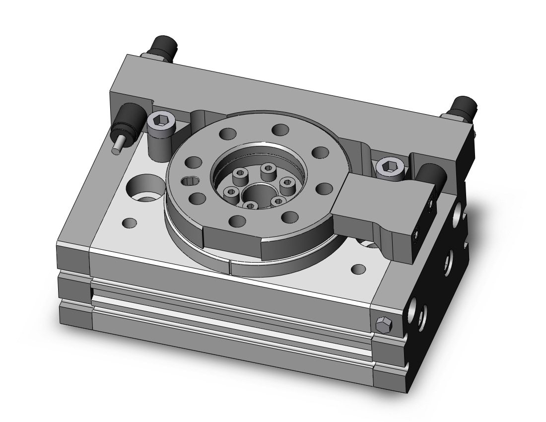 SMC MSQB30H2-A93 cyl, rotary table, ext.shocks, MSQ ROTARY ACTUATOR W/TABLE