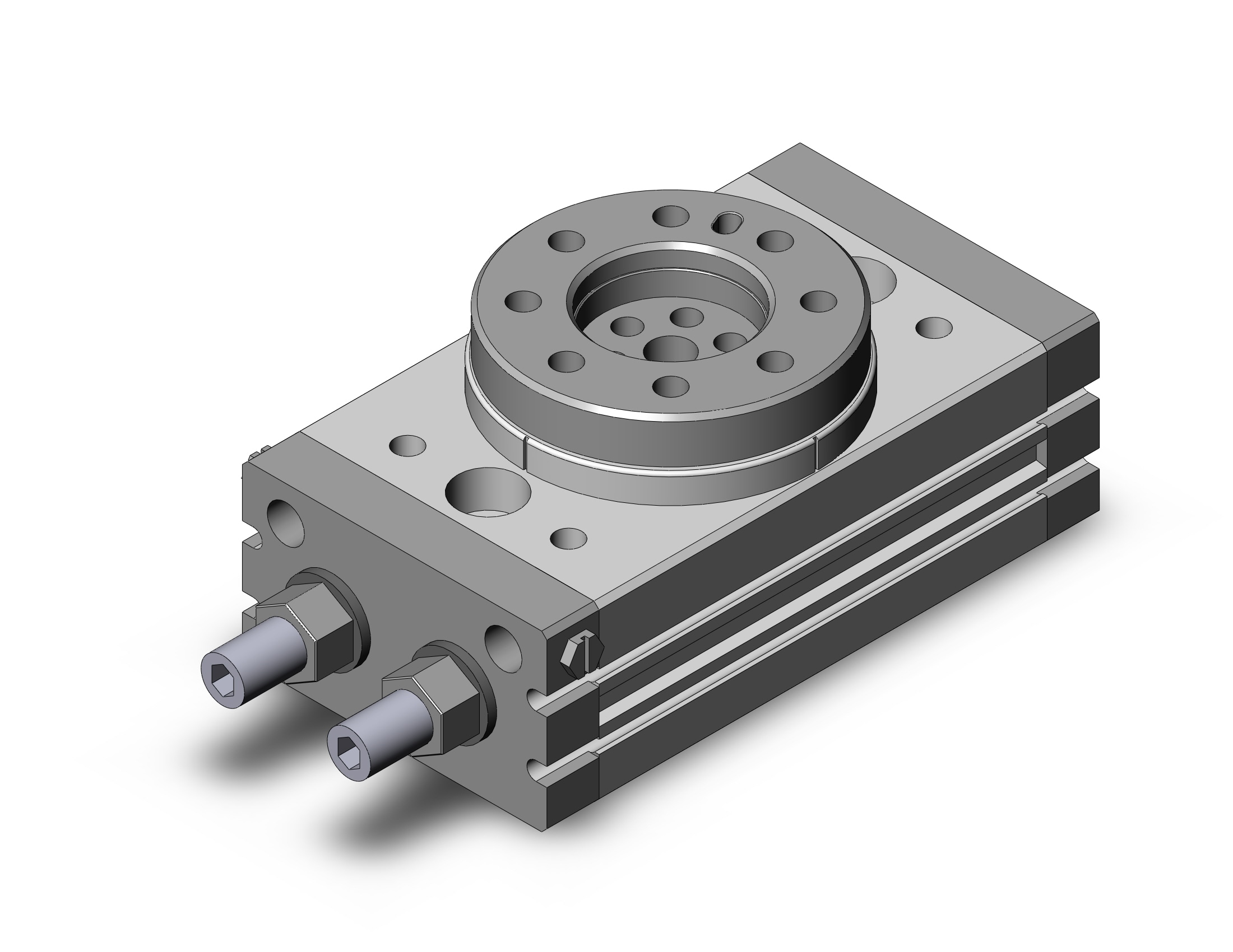 SMC MSQXB30TFA cyl, rotary table, low speed, MSQ ROTARY ACTUATOR W/TABLE