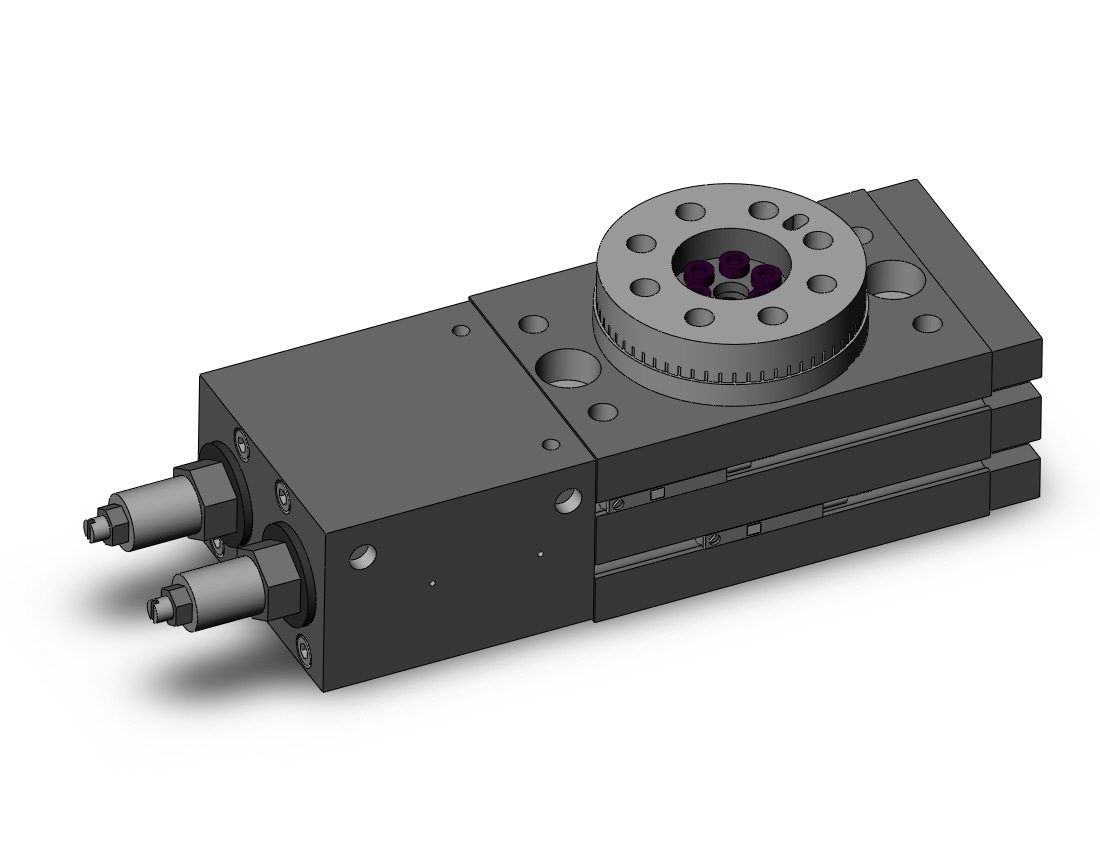 SMC MSZB10A-M9BL 3-position, rotary, basic, MSQ ROTARY ACTUATOR W/TABLE