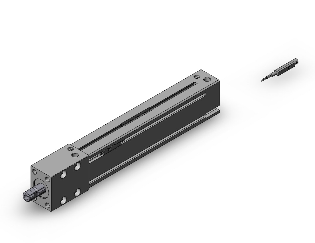 SMC MTS16-100-A93L cyl, precision, spline, MTS NON ROT SPLINE CYLINDER