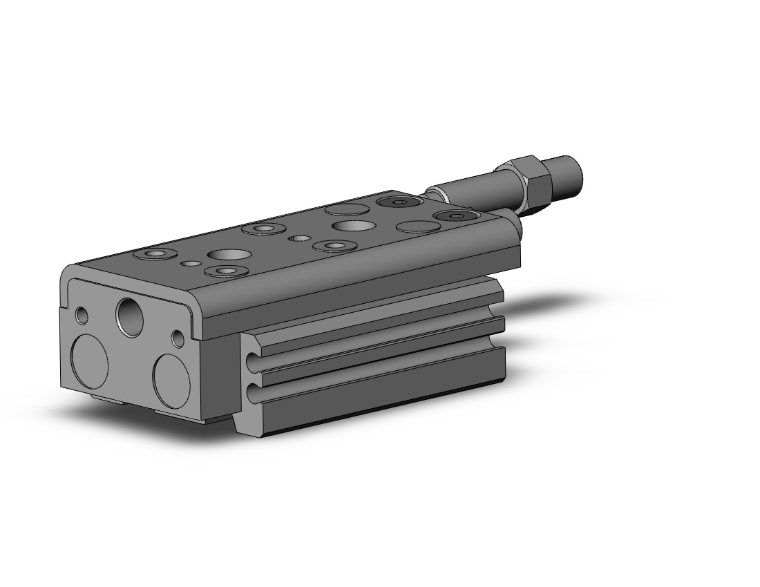 SMC MXQ12-10ZA cyl, high precision, guide, MXQ GUIDED CYLINDER