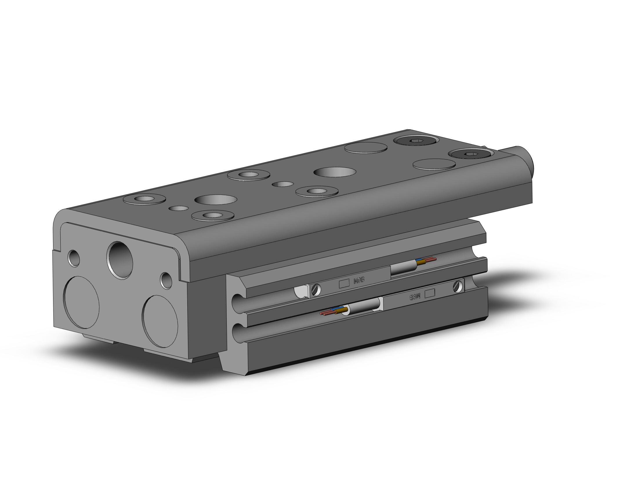 SMC MXQ12-20ZB-M9BL cylinder, slide table, with auto switch, GUIDED CYLINDER