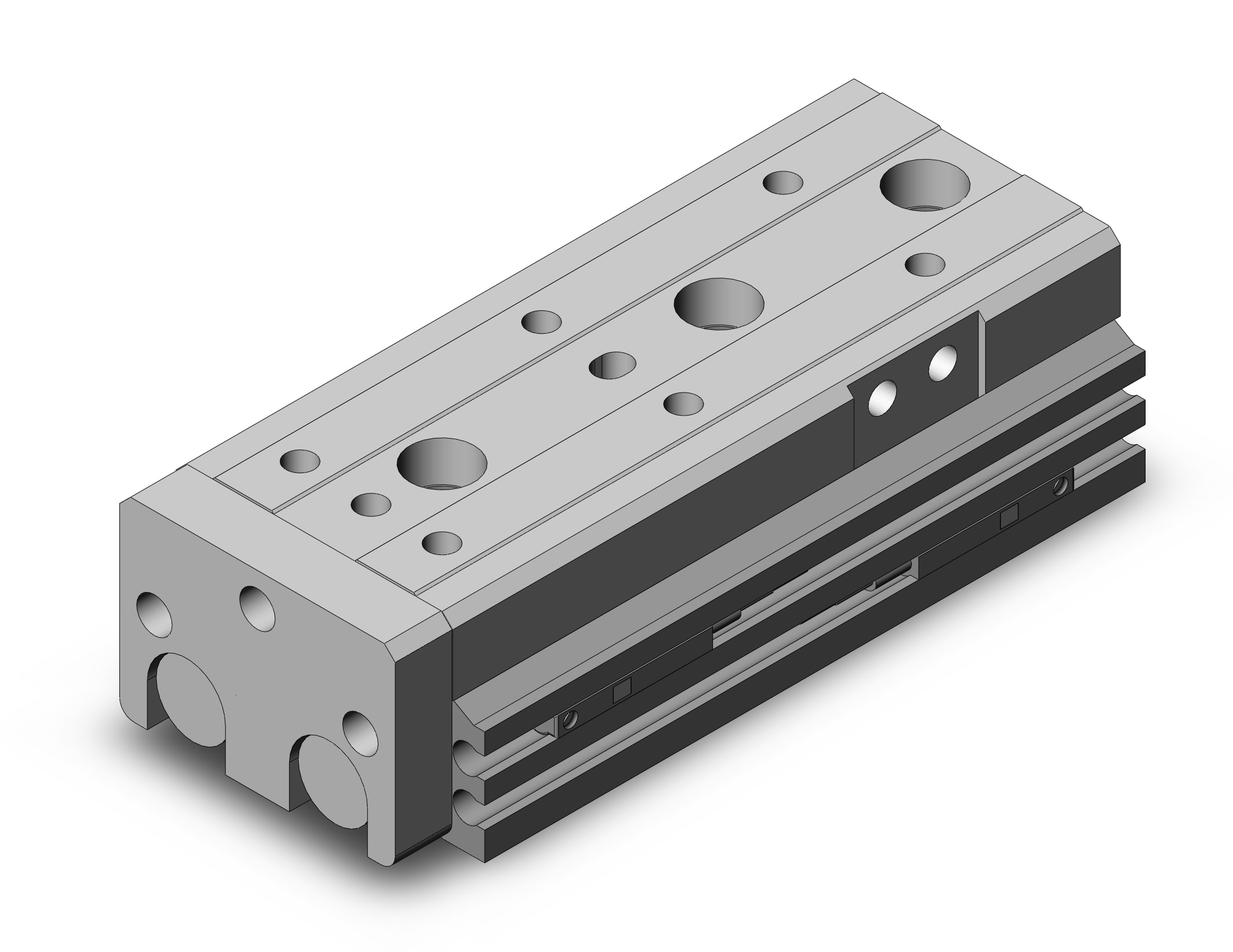 SMC MXQ12-40-M9N cyl, slide table, GUIDED CYLINDER