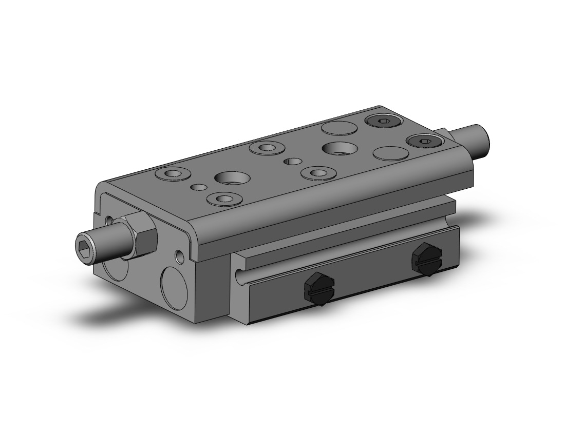 SMC MXQ12A-10ZD cyl, high precision, guide, MXQ GUIDED CYLINDER