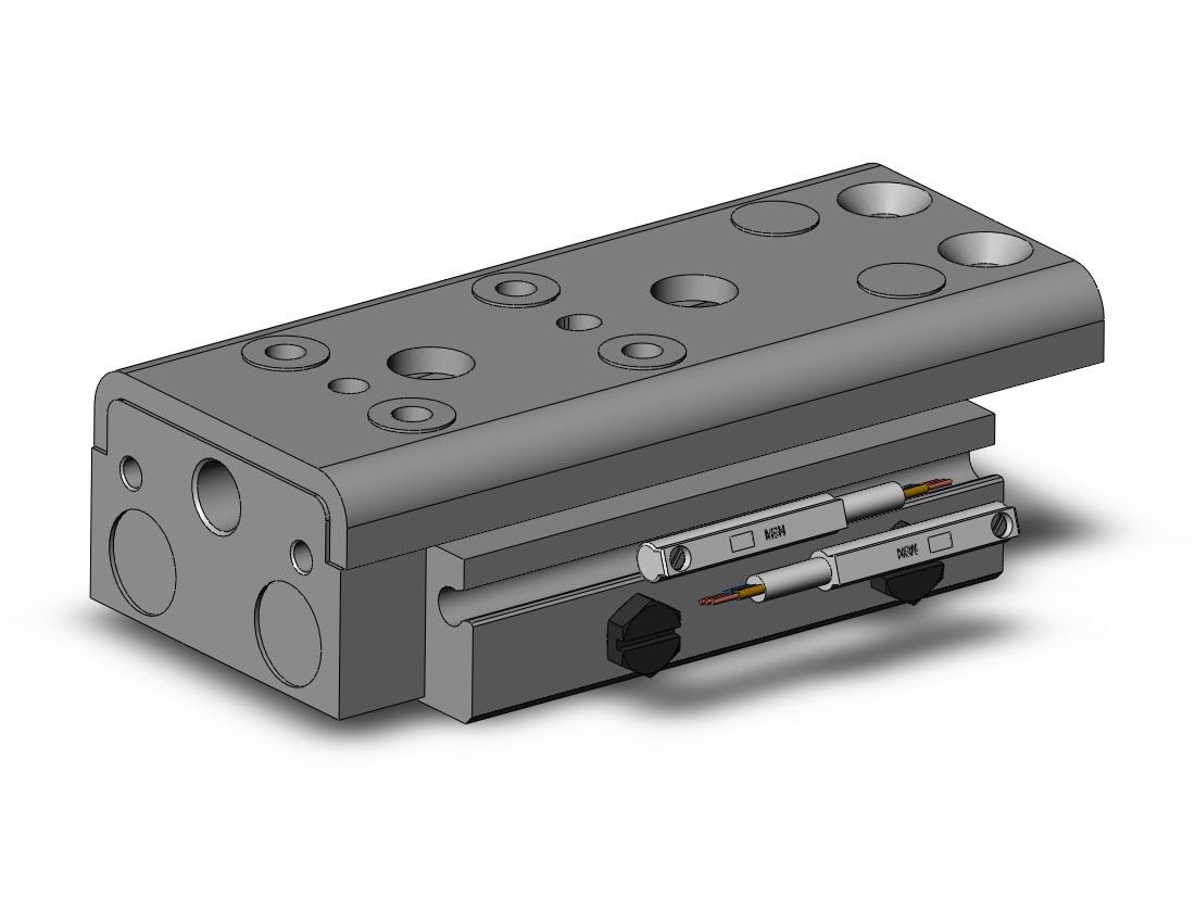 SMC MXQ12A-20Z-M9NM cylinder, slide table, with auto switch, GUIDED CYLINDER