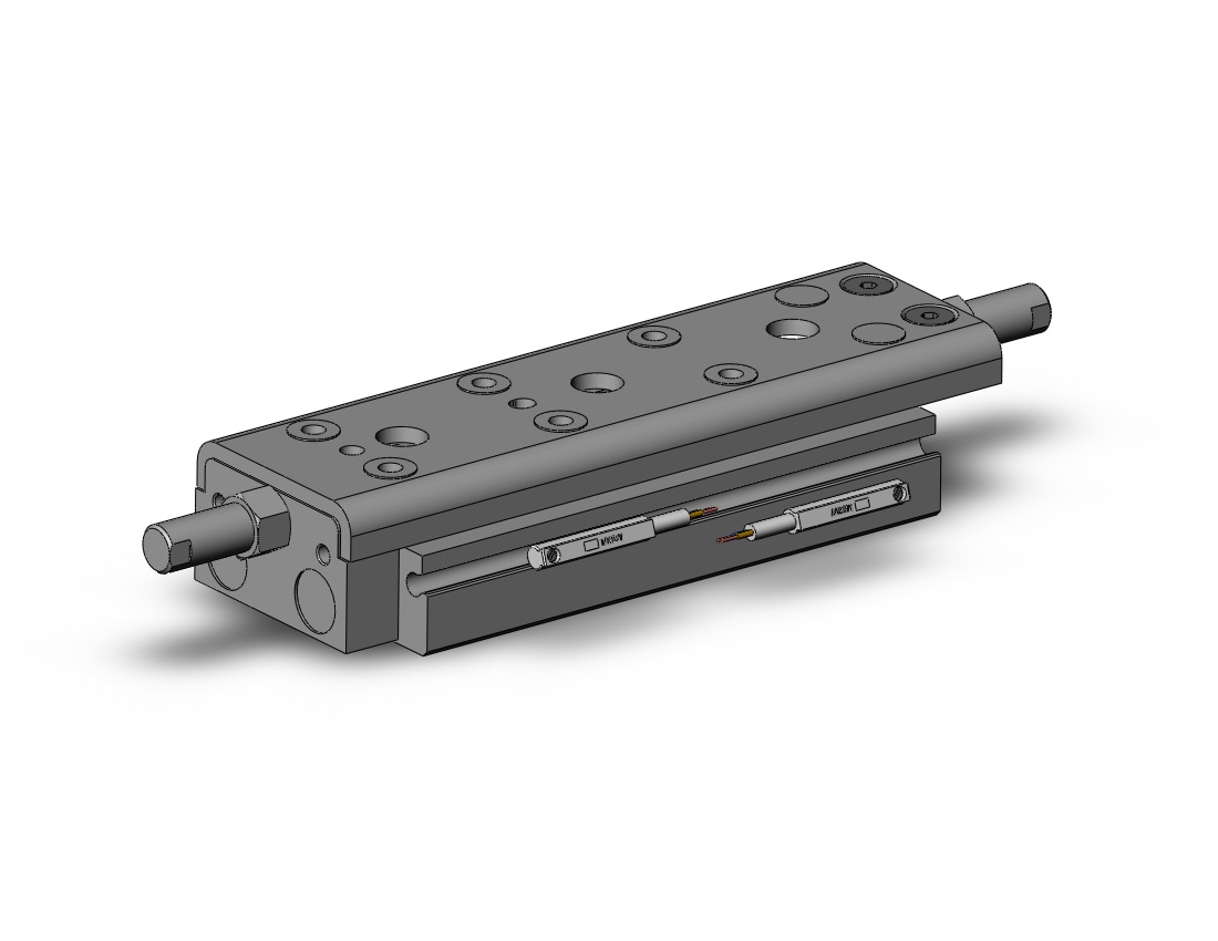 SMC MXQ12A-50ZG3-M9BWL cylinder, slide table, with auto switch, GUIDED CYLINDER