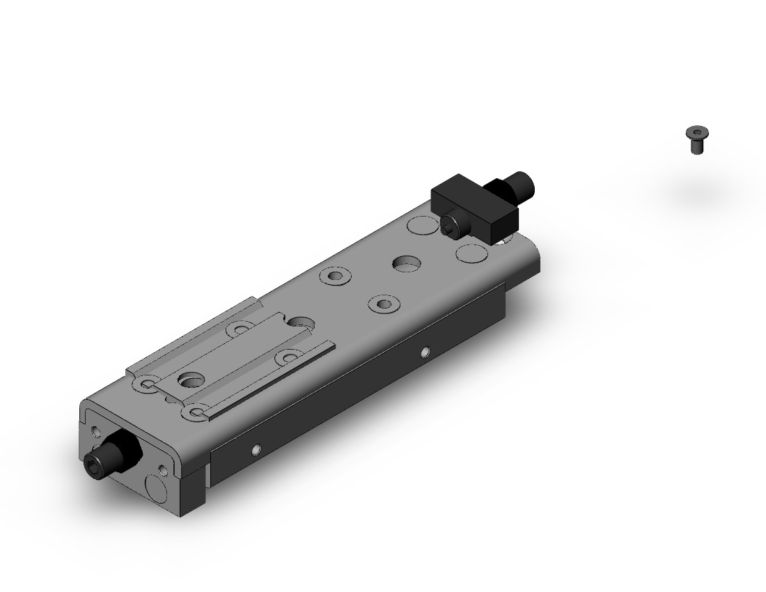 SMC MXQ12BL-75ZA-M9B cyl, high precision, guide, MXQ GUIDED CYLINDER