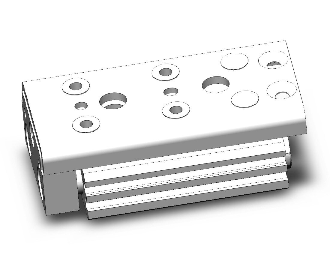 SMC MXQ12C-10Z3 cylinder, slide table, GUIDED CYLINDER