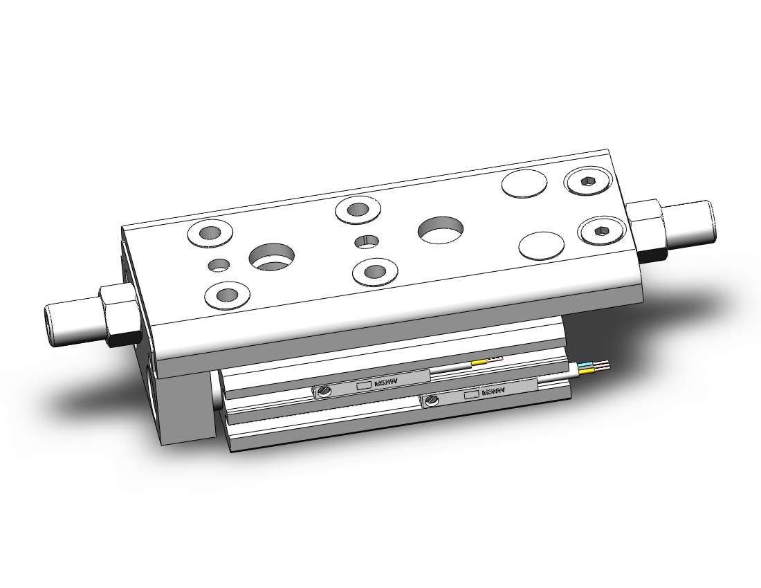 SMC MXQ12C-20ZA-M9NWMAPC cyl, high precision, guide, MXQ GUIDED CYLINDER