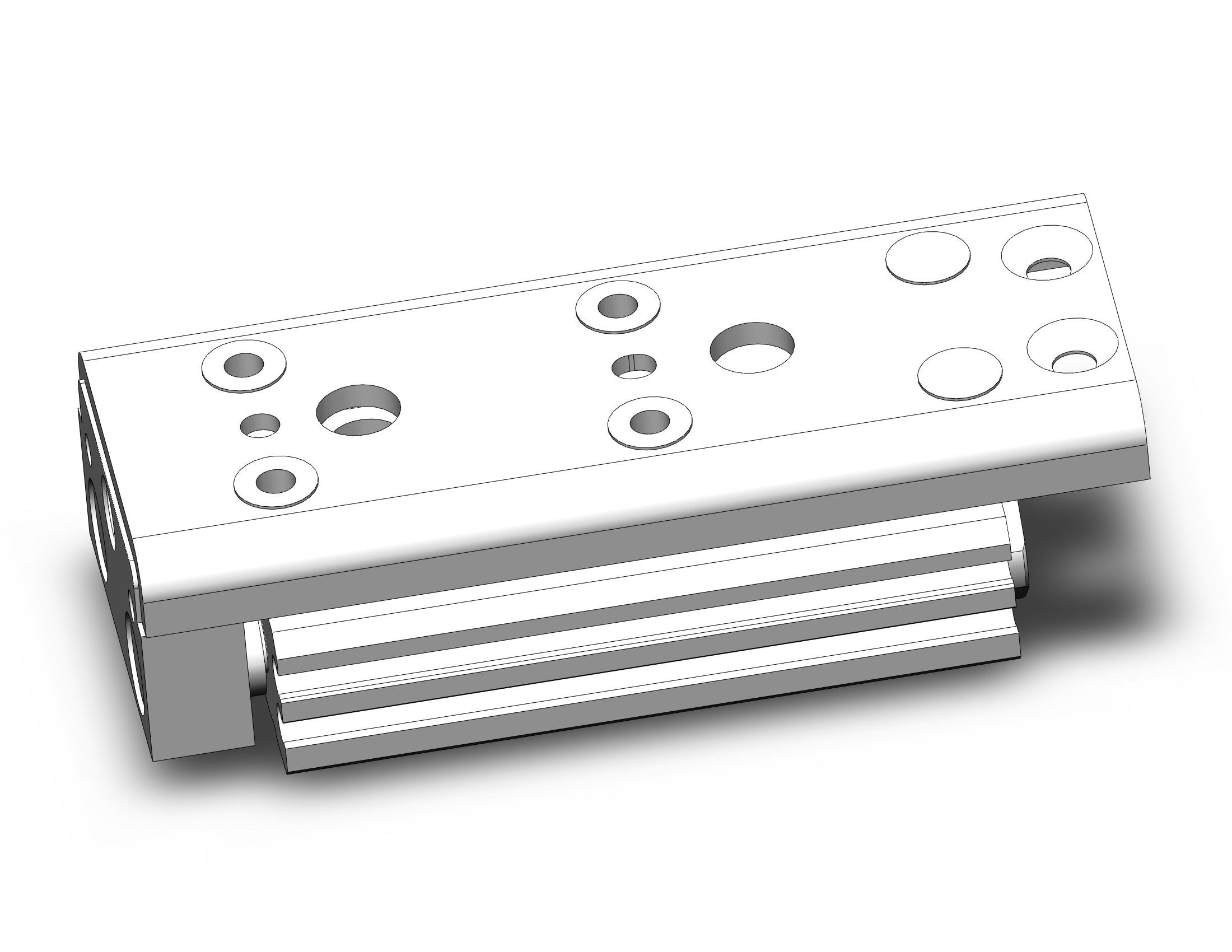 SMC MXQ12C-30Z3 cylinder, slide table, GUIDED CYLINDER