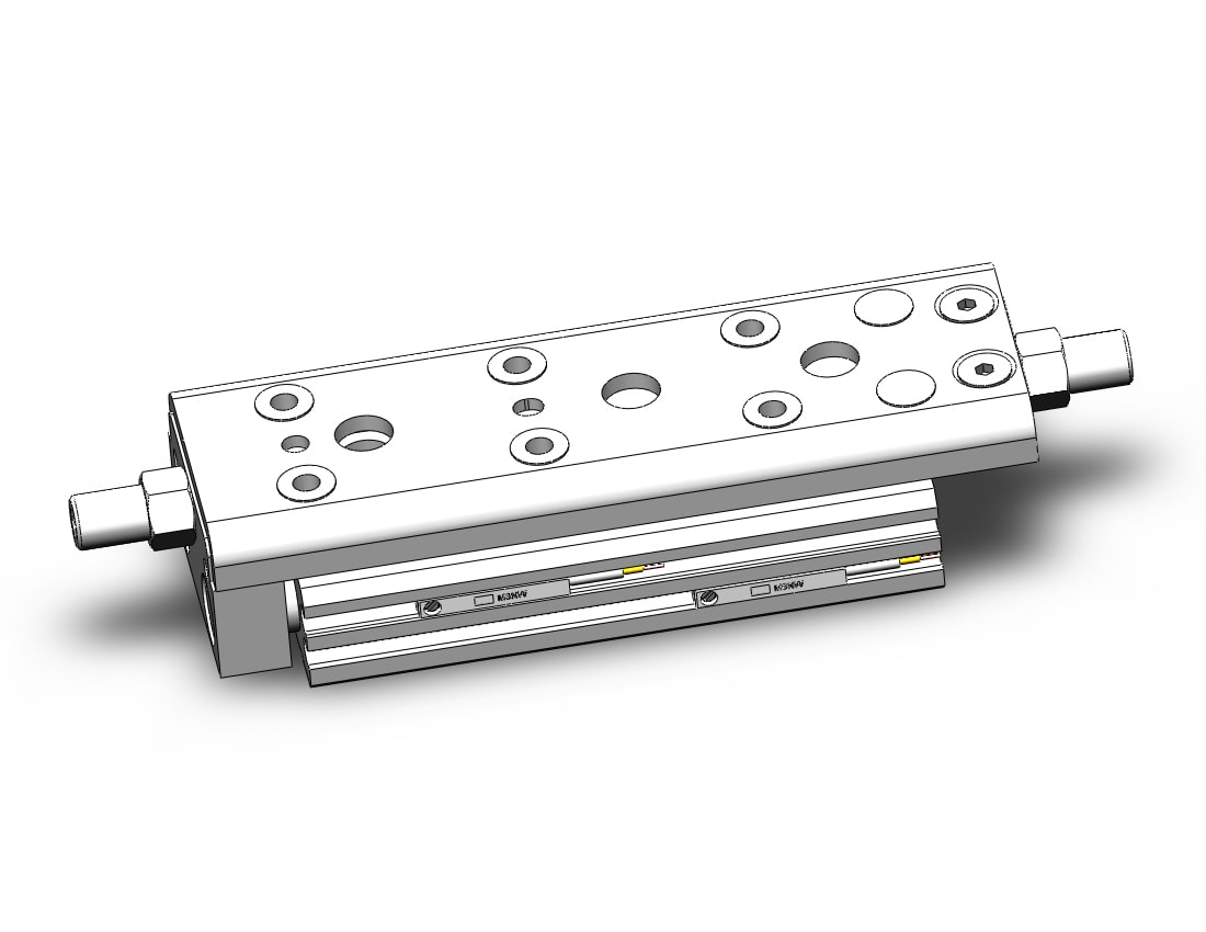 SMC MXQ12C-40ZA-M9NWMAPC cyl, high precision, guide, MXQ GUIDED CYLINDER