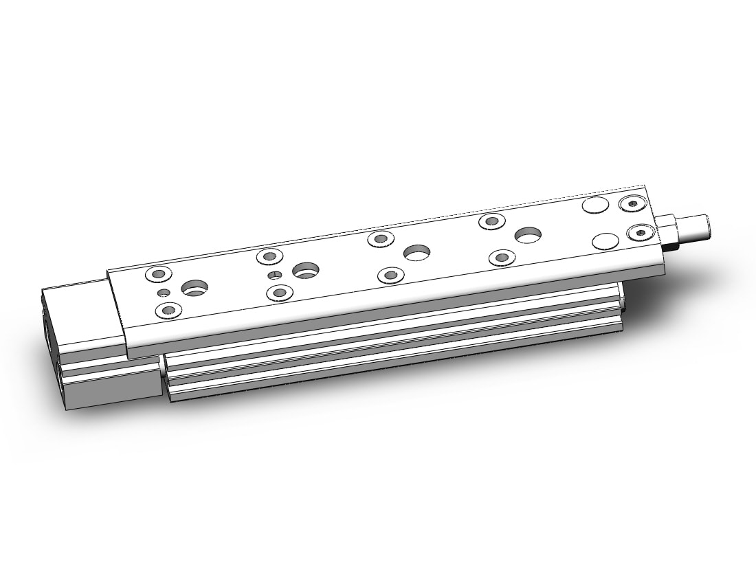 SMC MXQ12C-75ZE5 cyl, high precision, guide, MXQ GUIDED CYLINDER