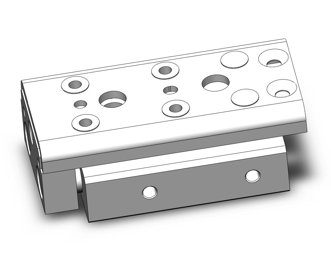 SMC MXQ12CL-10Z cylinder, slide table, GUIDED CYLINDER